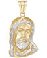 Christ Head Pendant in 14k Yellow