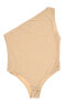 bronx and Banco 278077 one shoulder bodysuit nude size Medium