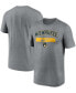 Фото #1 товара Men's Gray Milwaukee Brewers City Legend Practice Performance T-shirt