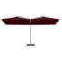 Фото #3 товара Садовый зонт vidaXL Trendy Doppel-Sonnenschirm Bordeauxrot 600x290x260 см