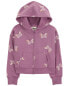 Kid 2-Piece Butterfly Print Fleece Jacket & Pants Set 5