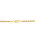 ფოტო #3 პროდუქტის Rope Link 22" Chain Necklace in 10k Gold