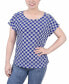 Фото #1 товара Petite Size Short Extended Sleeve Top