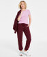 Фото #1 товара Women's Heathered Fleece Jogger Pants, Created for Macy's