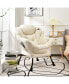 Фото #4 товара Modern Polyester Fabric Lazy Chair Single Sofa Chair w/Side Pocket