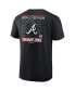 ფოტო #4 პროდუქტის Men's Black Atlanta Braves 2021 World Series Champions Signature Roster T-shirt