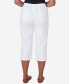 Women's Bayou Embroidered Capri Pants Fringe Bottom