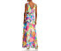 Фото #2 товара Liv Foster Womens Crisscross Cutout Gown Multi Size 4