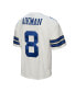 Фото #4 товара Men's Troy Aikman White Dallas Cowboys 1992 Legacy Replica Jersey