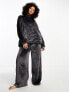 Фото #5 товара Loungeable oversized cosy twosie in charcoal grey