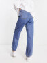 ASOS DESIGN relaxed dad jeans in mid blue