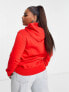 Фото #2 товара adidas Originals Plus essential hoodie with central logo in red