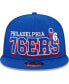 Фото #3 товара Men's Royal Philadelphia 76ers Gameday 9FIFTY Snapback Hat