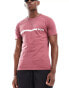 Boss slim fit beach t-shirt in red