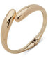 Gold-Tone Puffy Tapered Bypass Bangle Bracelet