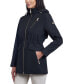 Фото #3 товара Women's Petite Hooded Water-Resistant Anorak Coat, Created for Macy's