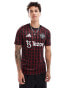 adidas Football Manchester United 24/25 pre-match jersey in black and burgundy