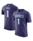 ფოტო #1 პროდუქტის Men's LaMelo Ball Purple Charlotte Hornets 2022/23 Statement Edition Name and Number T-shirt