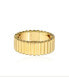 ფოტო #1 პროდუქტის AJ by ALEV Thick Striped Gold Ring