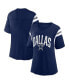 ფოტო #1 პროდუქტის Women's Navy Dallas Cowboys Earned Stripes T-shirt