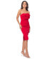 ფოტო #3 პროდუქტის Women's Strapless Rosette Dress