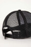 Erkek Etiket Baskılı Gabardin Beyzbol Basketbol Şapkası B8007AX24SM