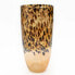 Vase Romimex Black Golden Glass Leopard 18 x 37 x 18 cm