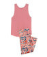 ფოტო #2 პროდუქტის Women's Alania Pajama Tank & Pants Set