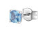 Stylish silver single earrings Fancy Cloud Light Blue FCL06