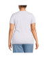 ფოტო #2 პროდუქტის Plus Size Cotton Rib T-shirt