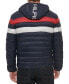 Фото #2 товара Men's Quilted Color Blocked Hooded Puffer Jacket