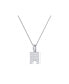 Фото #3 товара LuvMyJewelry city Arches Square Design Sterling Silver Diamond Women Chain Pendant