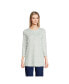 Фото #1 товара Petite 3/4 Sleeve Supima Cotton Crewneck Tunic