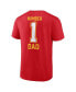 ფოტო #2 პროდუქტის Men's Red Kansas City Chiefs 1 Dad T-Shirt