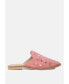 Фото #4 товара JODIE Dusty Pink Studded Leather Mules