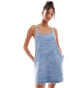 Фото #1 товара ASOS DESIGN denim sundress in midwash blue