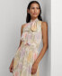 Фото #3 товара Платье Ralph Lauren женское с цветочным узором из шифона с завязкой на шее