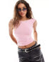 Фото #2 товара Free People scoop back baby t-shirt in candy pink