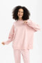 Fit Oversize Fit Kapüşonlu Sporcu Sweatshirt B4656ax24sp