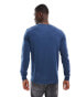 Brave Soul crew neck jumper in denim blue BLAU, XS - 86-91 CM - фото #2