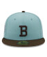 Фото #3 товара Men's Light Blue and Brown Boston Braves Cooperstown Collection 1914 World Series Beach Kiss 59FIFTY Fitted Hat