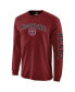 Фото #3 товара Men's Garnet Missouri State University Bears Distressed Arch Over Logo Long Sleeve T-shirt