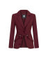 Фото #4 товара Women's Belted Blazer Jacket