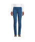 Фото #3 товара Petite Starfish Mid Rise Knit Denim Straight Jeans