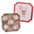 Christmas Baubles Multicolour Paper Polyfoam Deer 7,5 x 7,5 x 7,5 cm (5 Units)