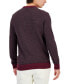 ფოტო #2 პროდუქტის Men's Slim Fit Long-Sleeve Novelty Stitch Crewneck Sweater