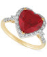 Фото #1 товара Кольцо Grown With Love Heart Halo Ruby-Diamond