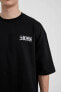 Erkek T-shirt Siyah C3081ax/bk81