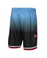 Фото #4 товара Men's Black and Light Blue Chicago Bulls 1995/96 Hardwood Classics Fadeaway Reload 3.0 Swingman Shorts