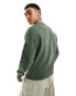 Calvin Klein running logo comfort sweatshirt in green